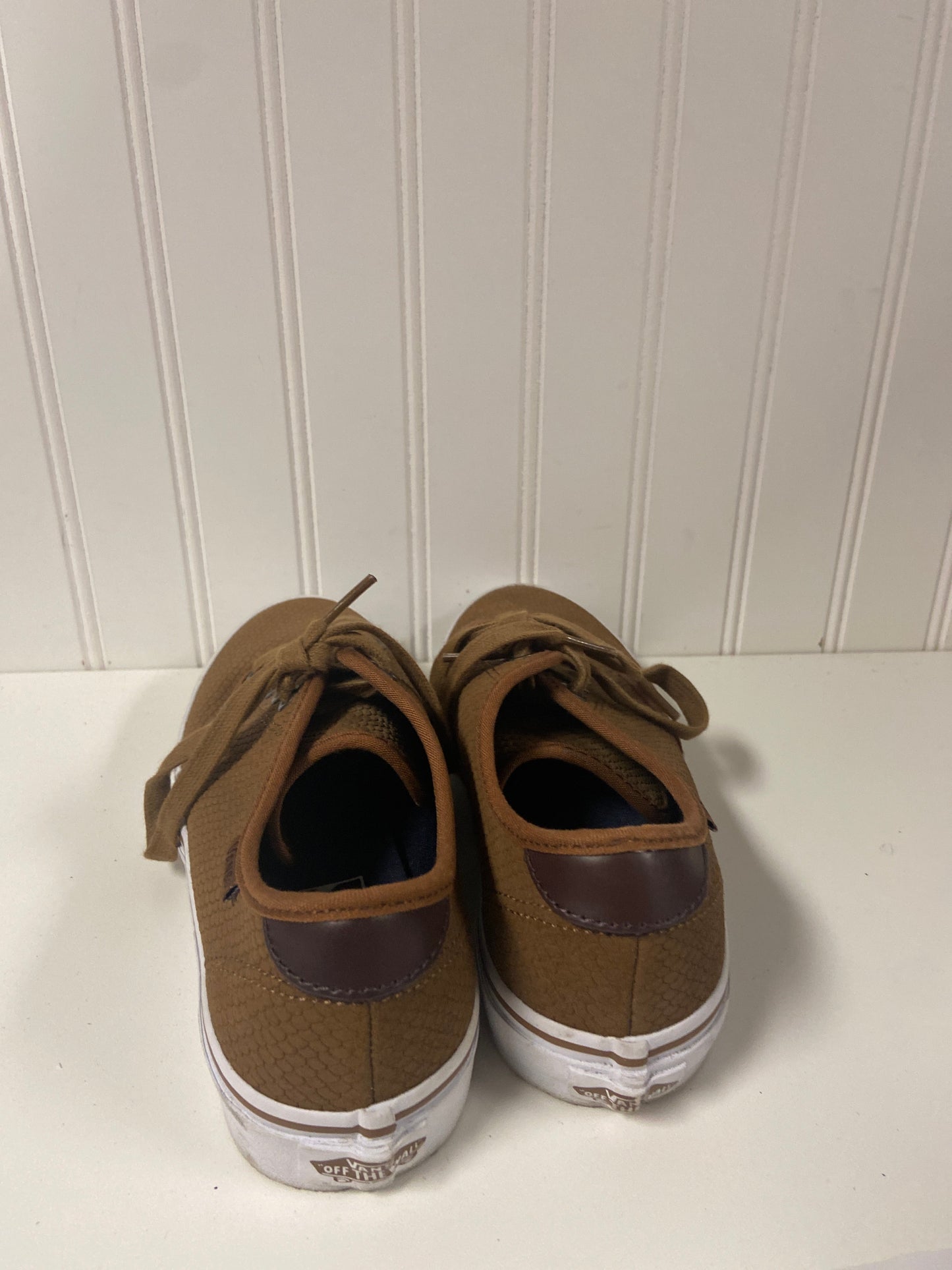 Shoes Sneakers By Vans In Tan, Size: 7