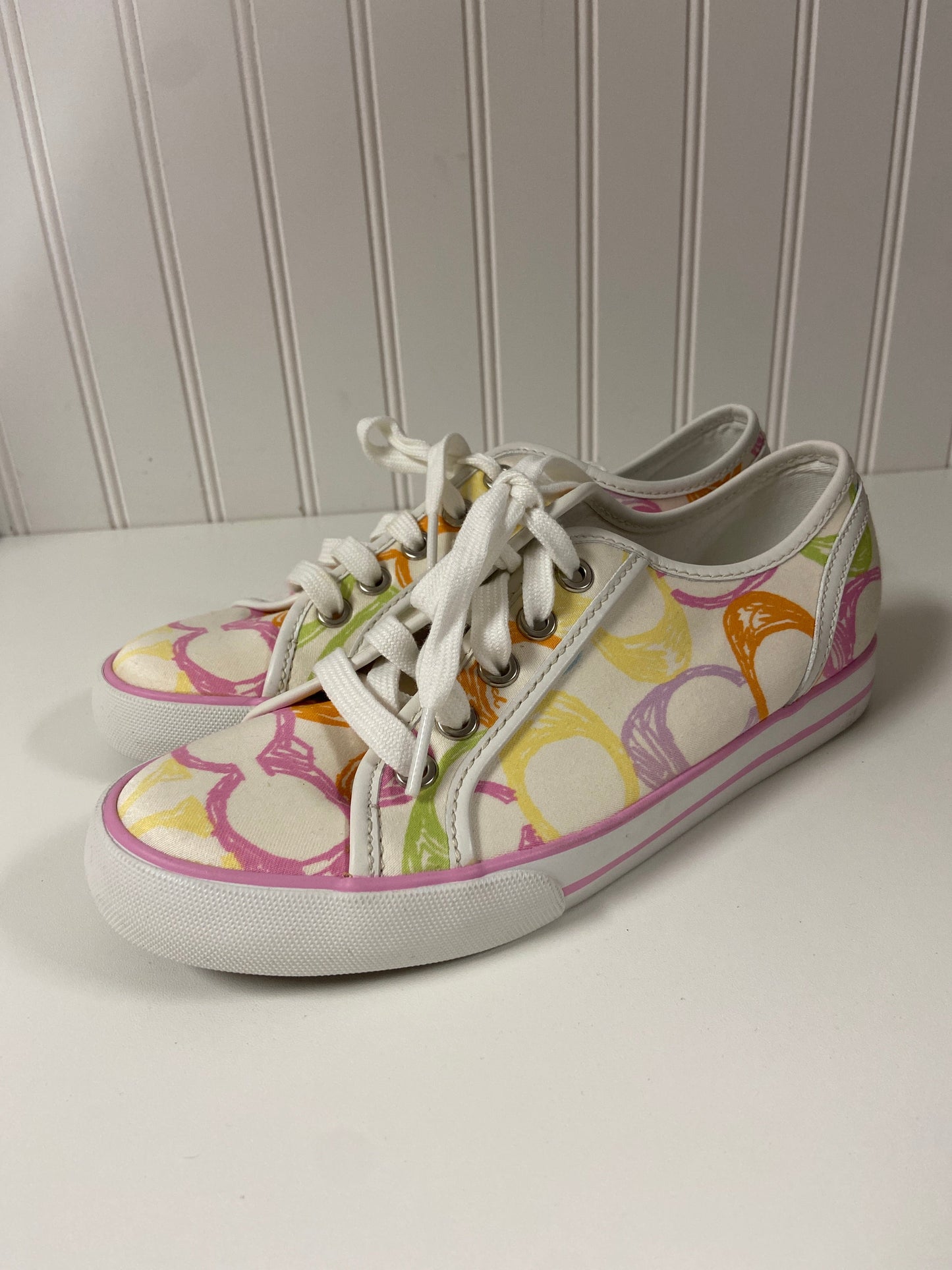 Shoes Designer By Coach In Multi-colored, Size: 6