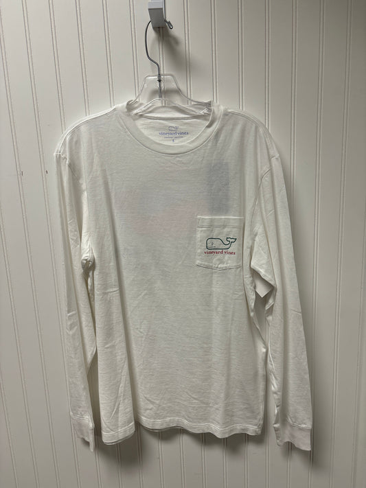 Top Long Sleeve Basic By Vineyard Vines In White, Size: S