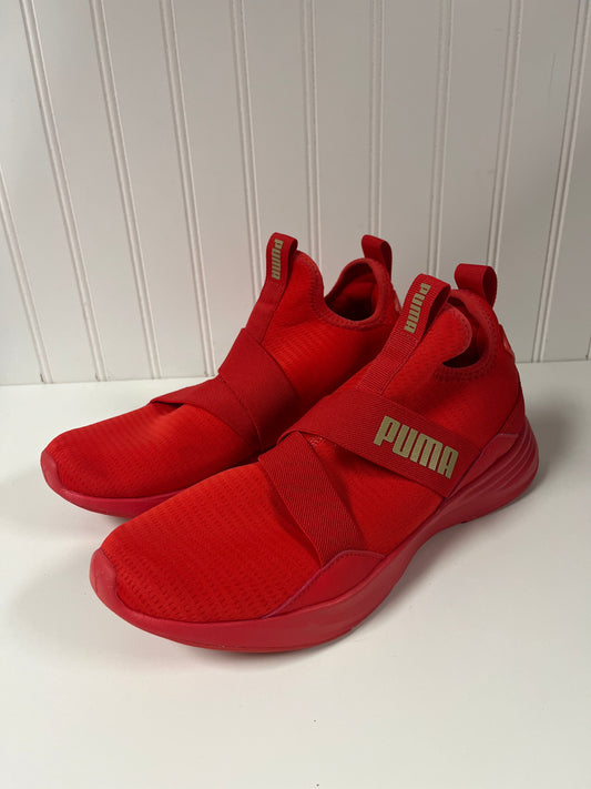 Shoes Athletic By Puma In Red, Size: 10