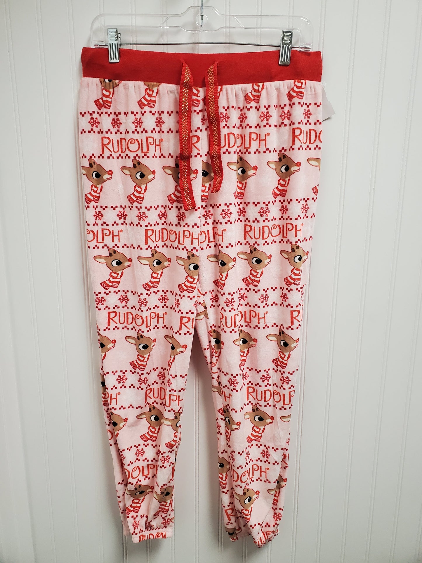 Pajama Pants By Clothes Mentor In Pink & Red, Size: M