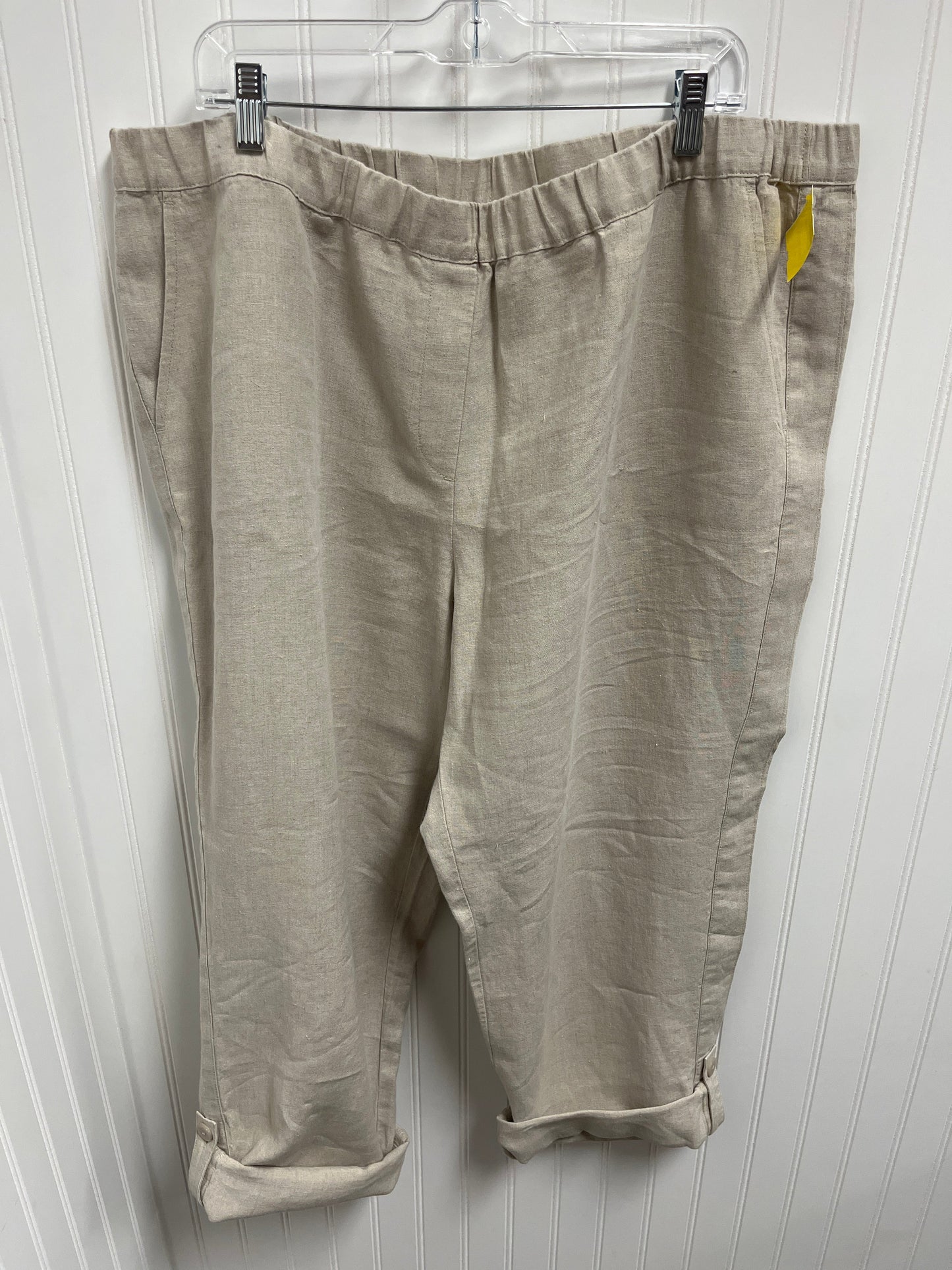 Pants Linen By Pure Jill In Beige, Size: 26