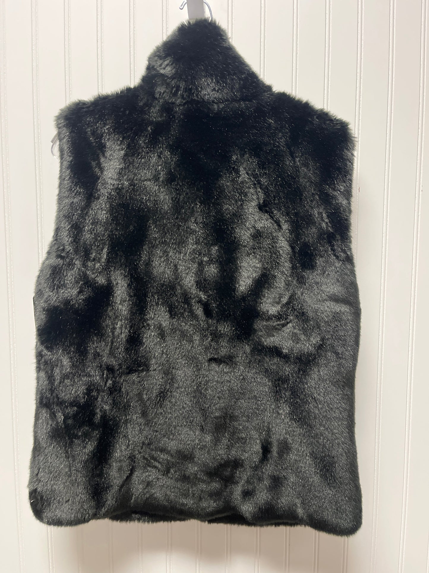 Vest Faux Fur & Sherpa By Saks Fifth Avenue In Black, Size: M