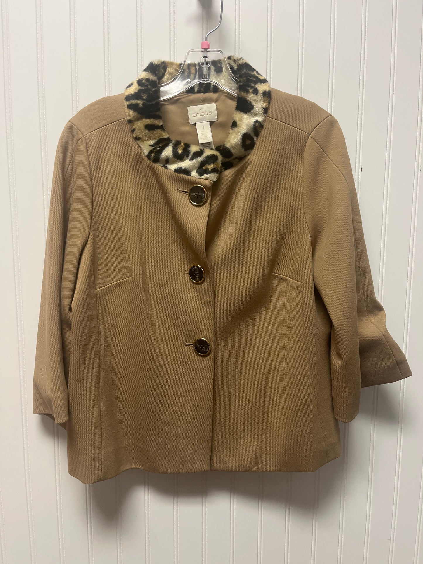 Blazer By Chicos In Tan, Size: M