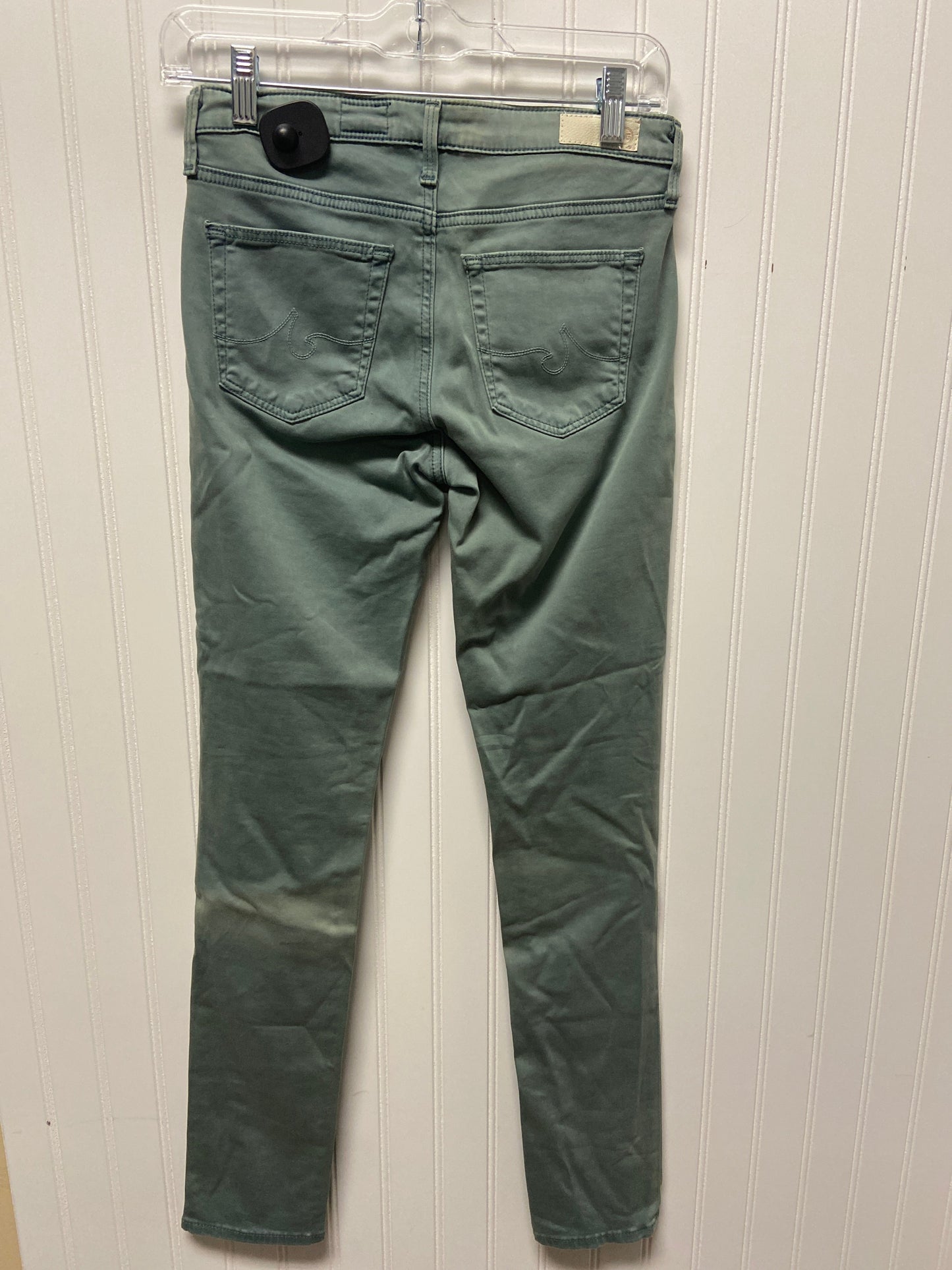 Jeans Skinny By Adriano Goldschmied In Green, Size: 2