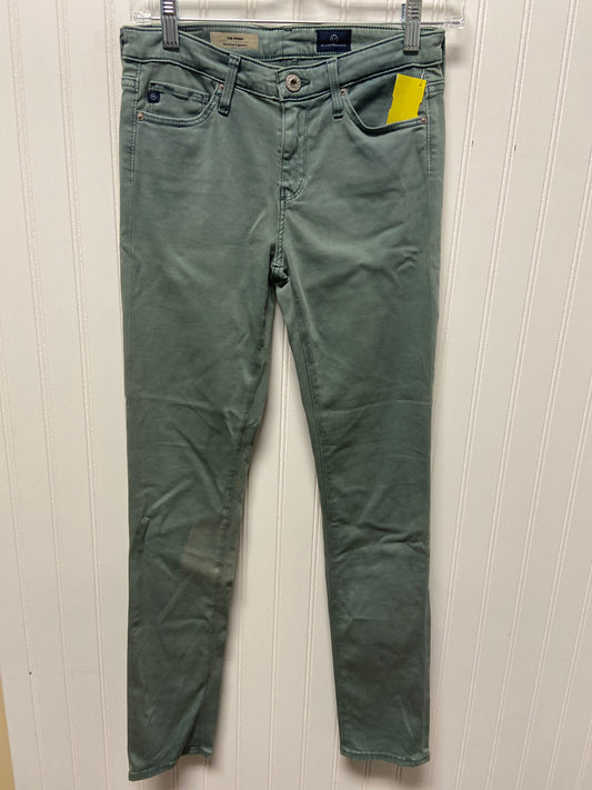 Jeans Skinny By Adriano Goldschmied In Green, Size: 2