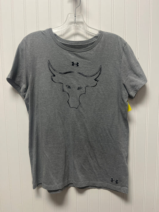 Top Short Sleeve Basic By Under Armour In Grey, Size: M