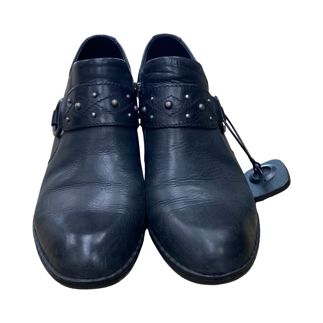 Boots Ankle Heels By Born In Black, Size:6.5