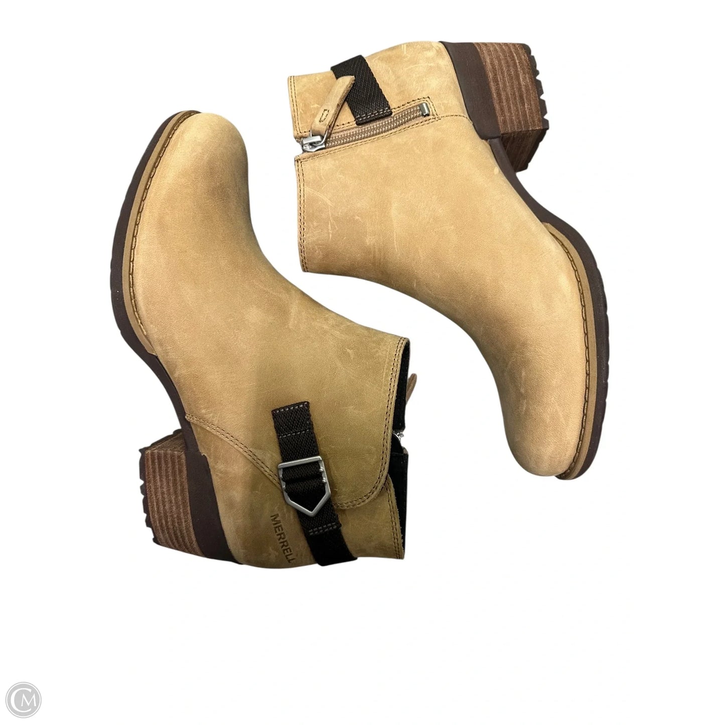 Shoes Heels Block By Merrell In Tan, Size: 9.5