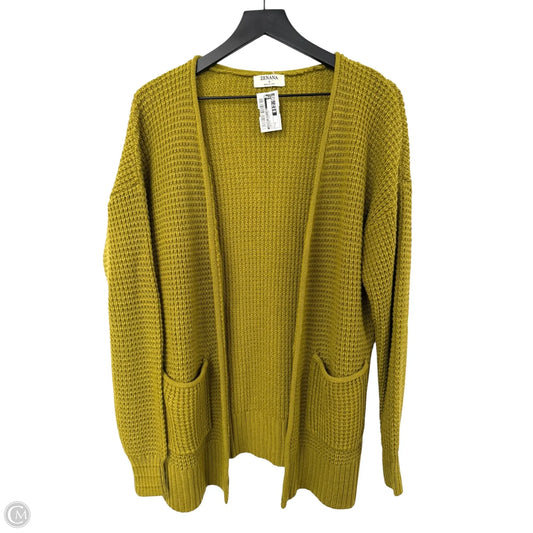 Sweater Cardigan By Zenana Outfitters In Green, Size: S
