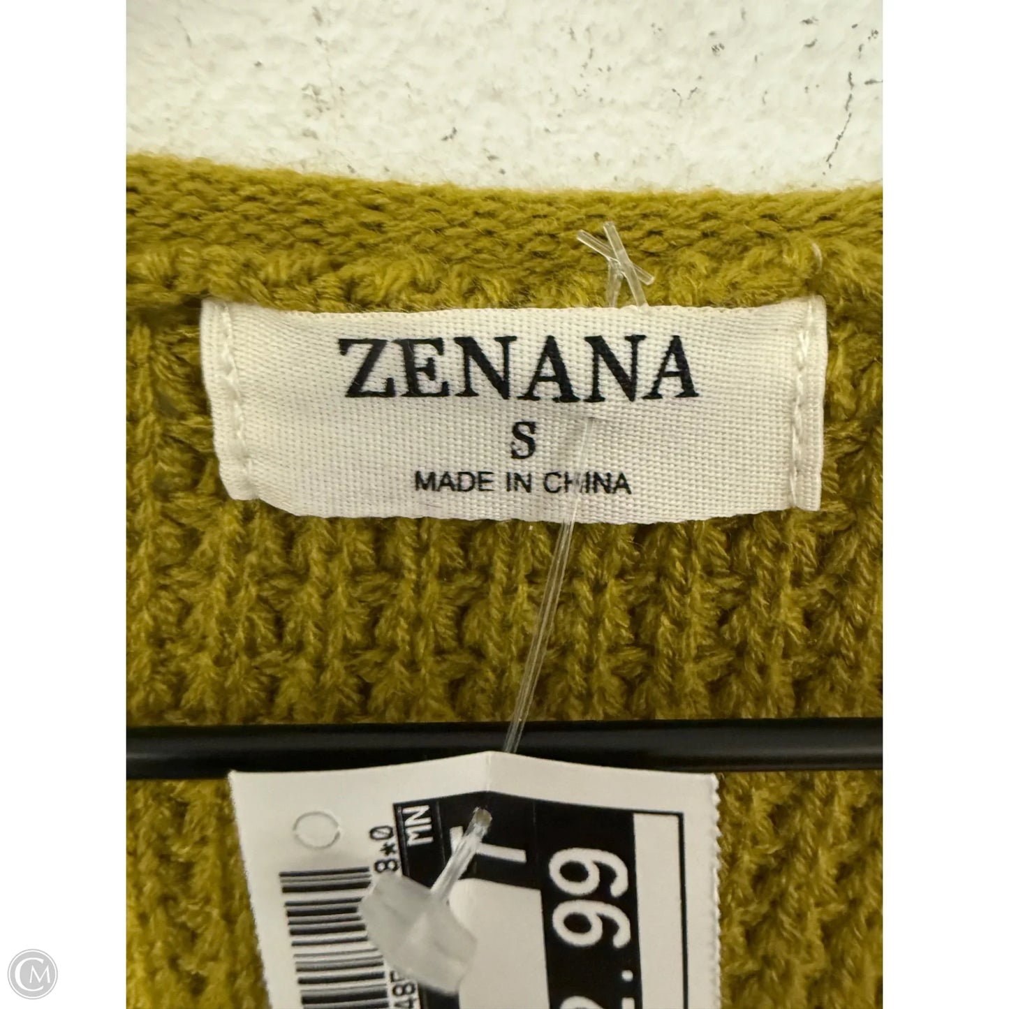 Sweater Cardigan By Zenana Outfitters In Green, Size: S