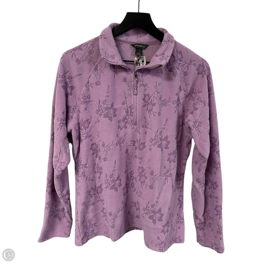 Sweatshirt Collar By Eddie Bauer In Purple, Size: L