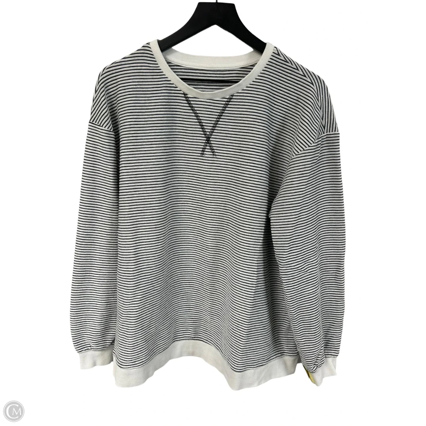 Sweatshirt Crewneck By Cmf In Black & White, Size: Xl