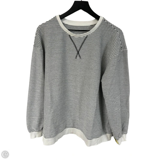 Sweatshirt Crewneck By Cmf In Black & White, Size: Xl