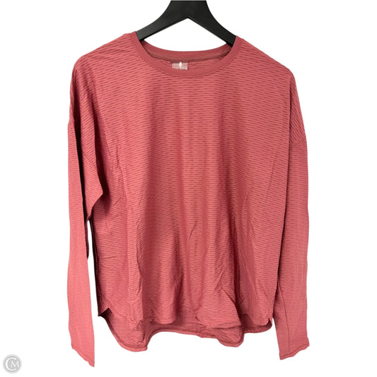 Athletic Top Long Sleeve Crewneck By Calia In Pink, Size: Xl