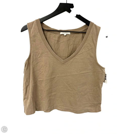 Top Sleeveless By Z Supply In Tan, Size: M