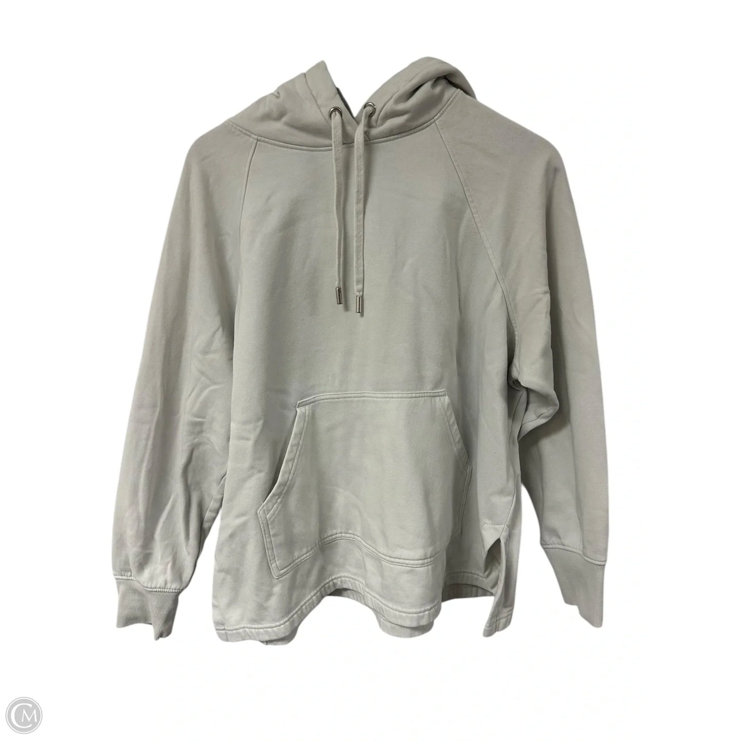 Sweatshirt Hoodie By H&m In White, Size: L