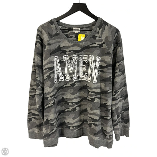 Sweatshirt Crewneck By Texas True Threads In Grey, Size: Xl