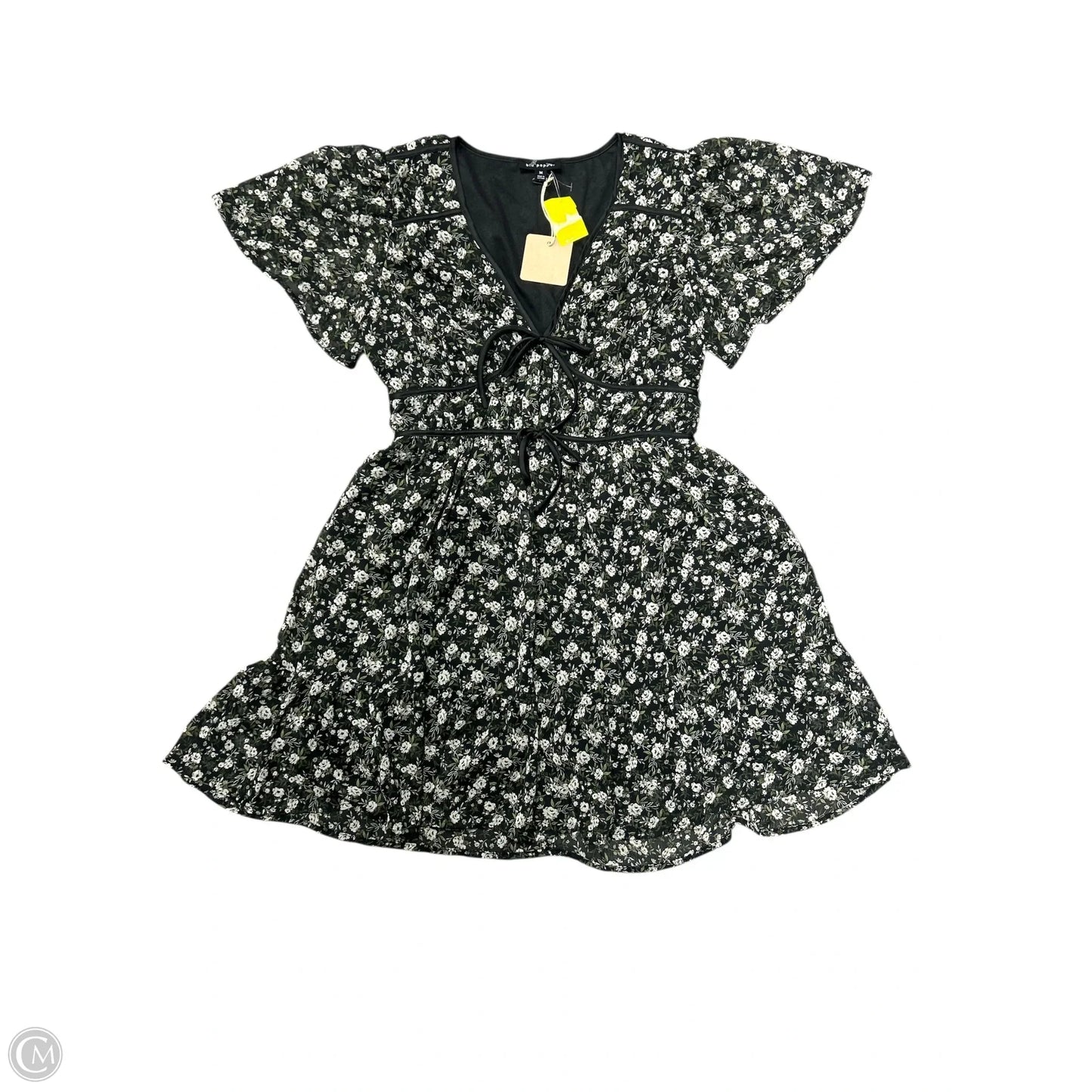 Dress Casual Short By Blu Pepper In Black & White, Size: M