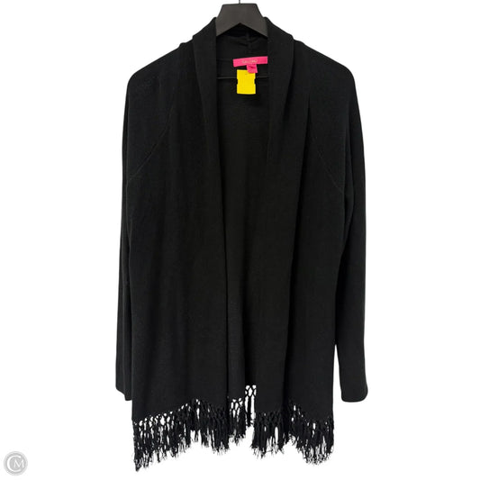 Sweater Cardigan Designer By Lilly Pulitzer In Black, Size: Xl