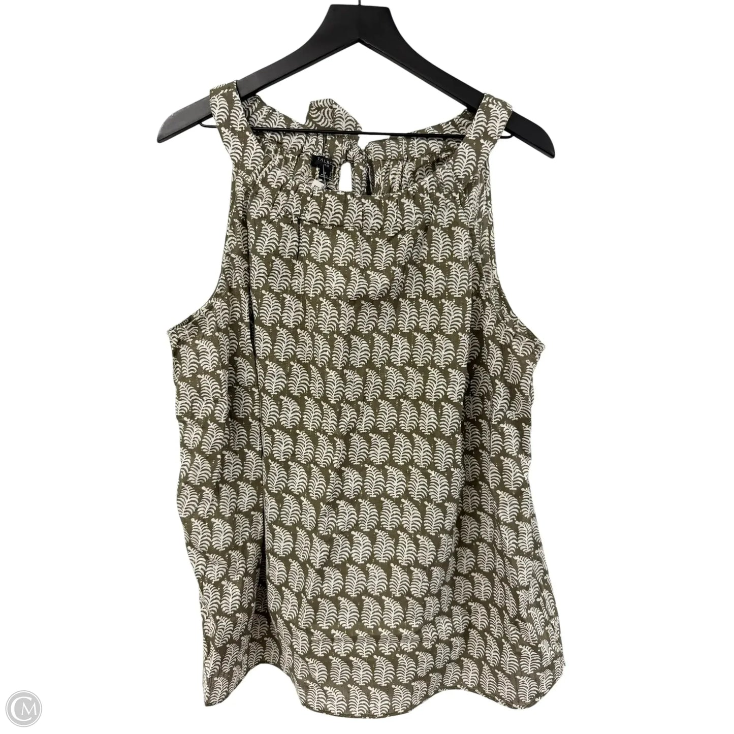 Top Sleeveless By Talbots In Green, Size: 2x