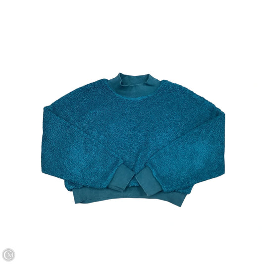 Sweatshirt Crewneck By Fabletics In Teal, Size: M