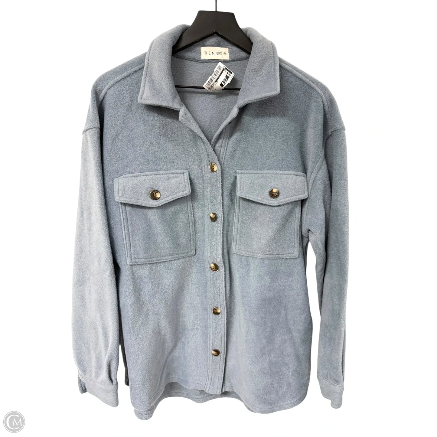 Jacket Shirt By The Nines In Blue, Size: M