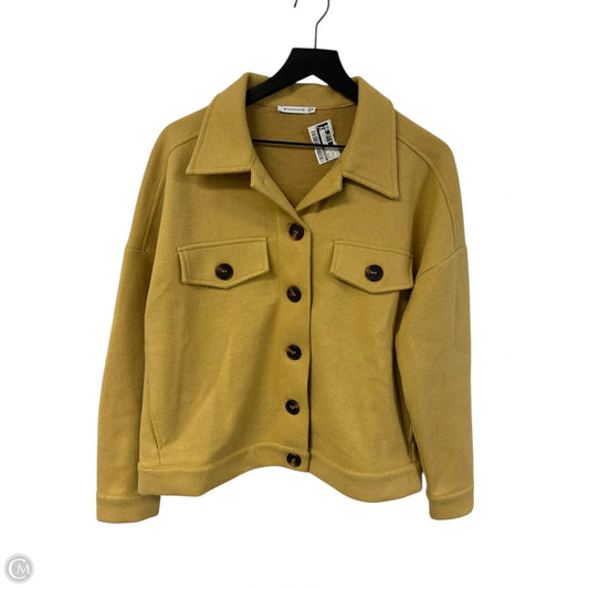 Jacket Shirt By Staccato In Yellow, Size: M