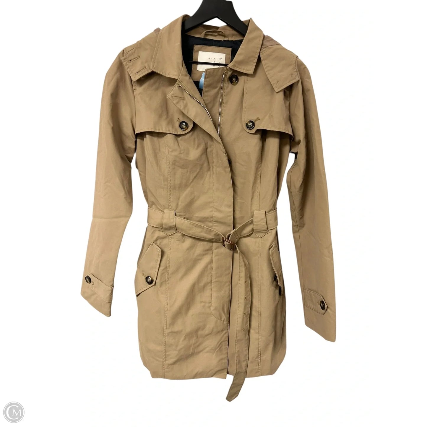 Coat Trench Coat By A New Day In Tan, Size: M