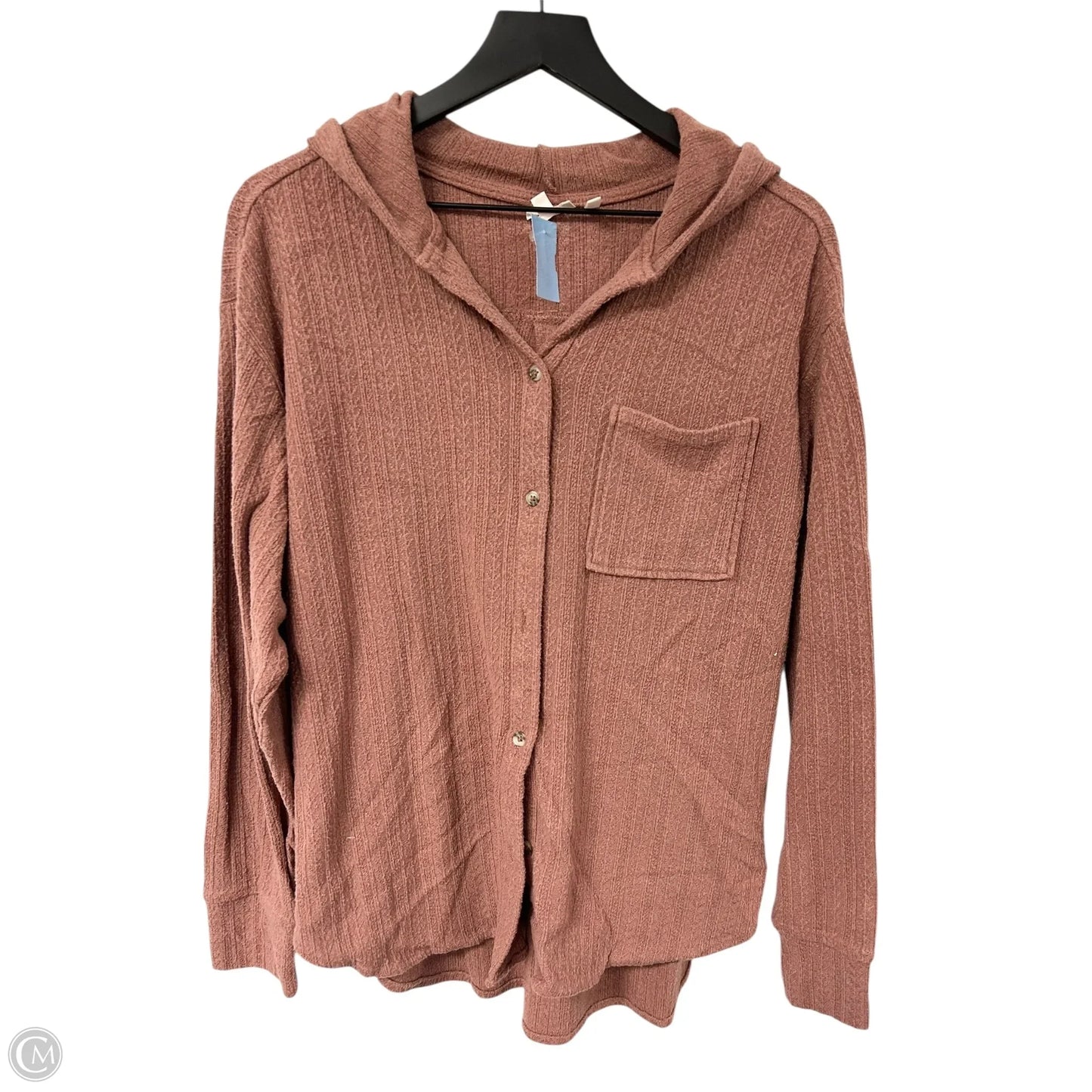 Jacket Shirt By Bke In Brown, Size: L