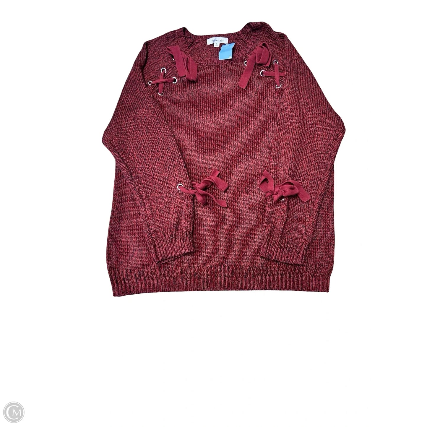 Sweater By Francesca's In Red, Size: L