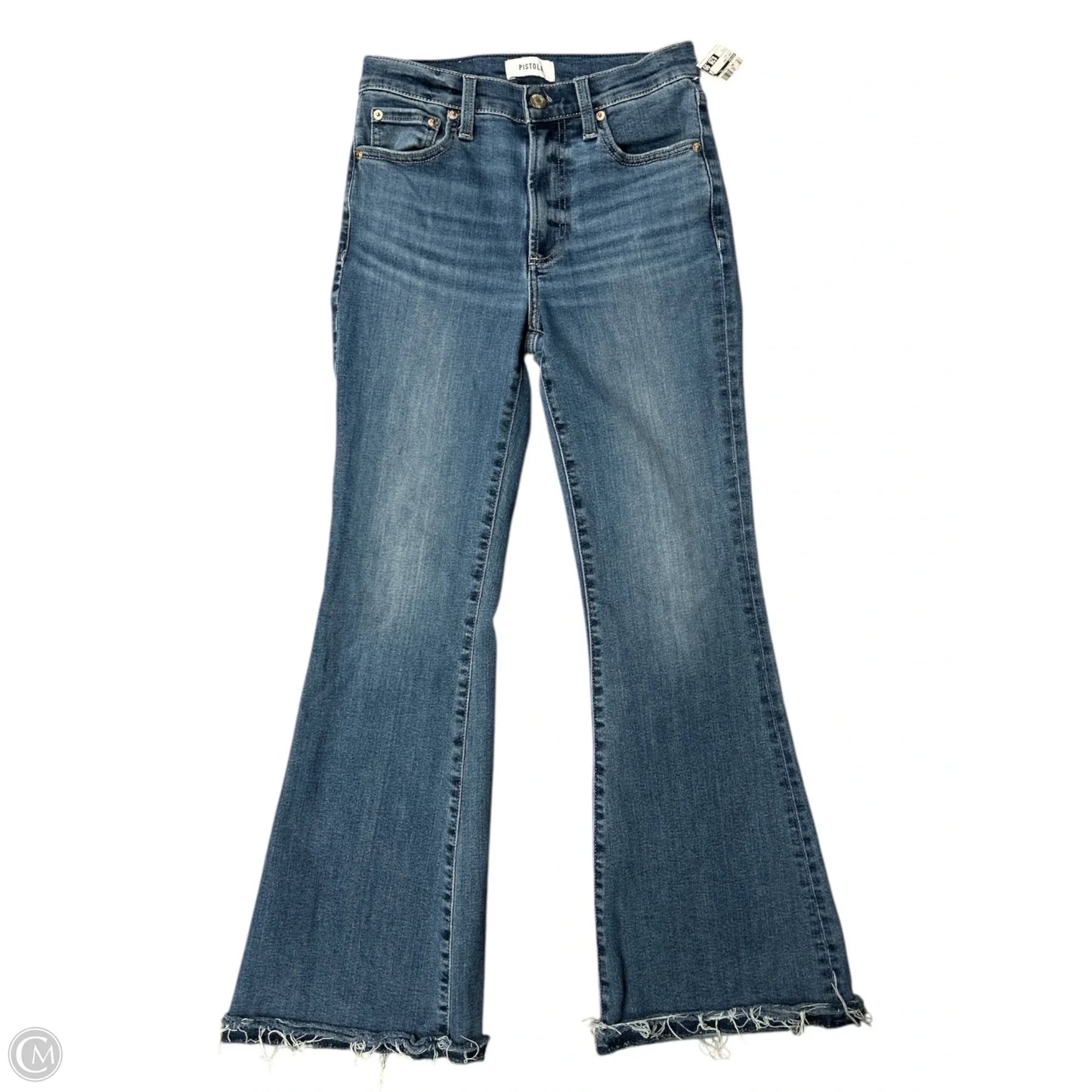 Jeans Flared By Pistola In Blue Denim, Size: 2