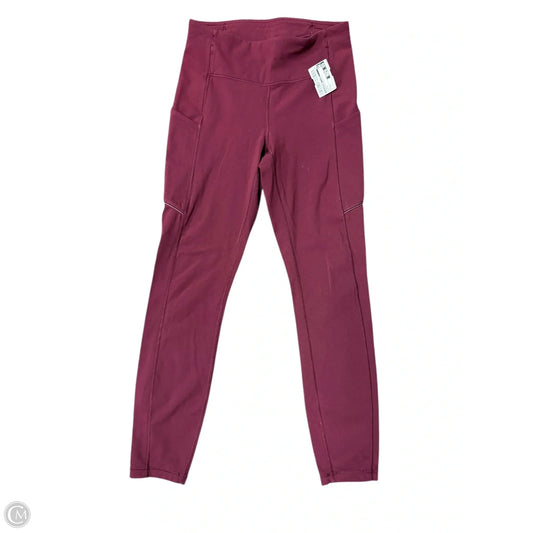 Athletic Leggings By Lululemon In Maroon, Size: 4