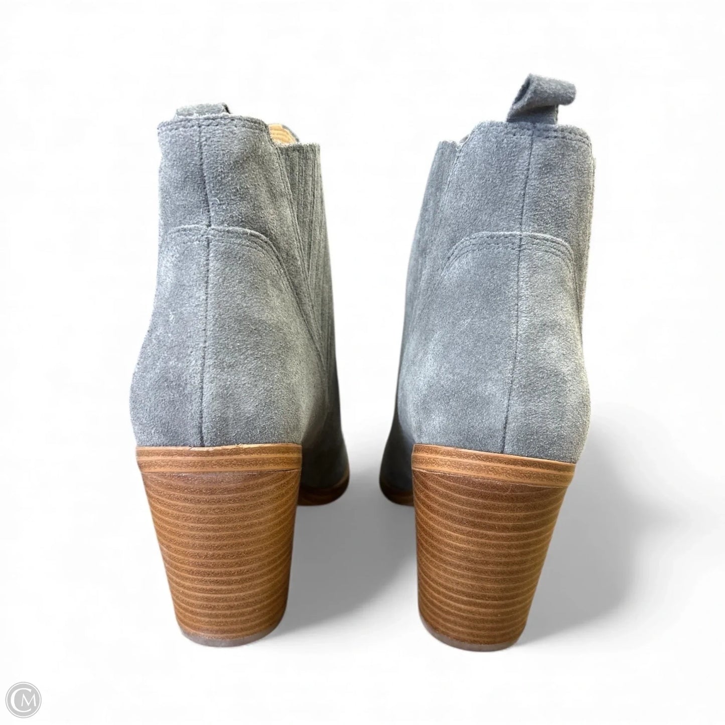 Boots Ankle Heels By Marc Fisher In Grey, Size: 9.5