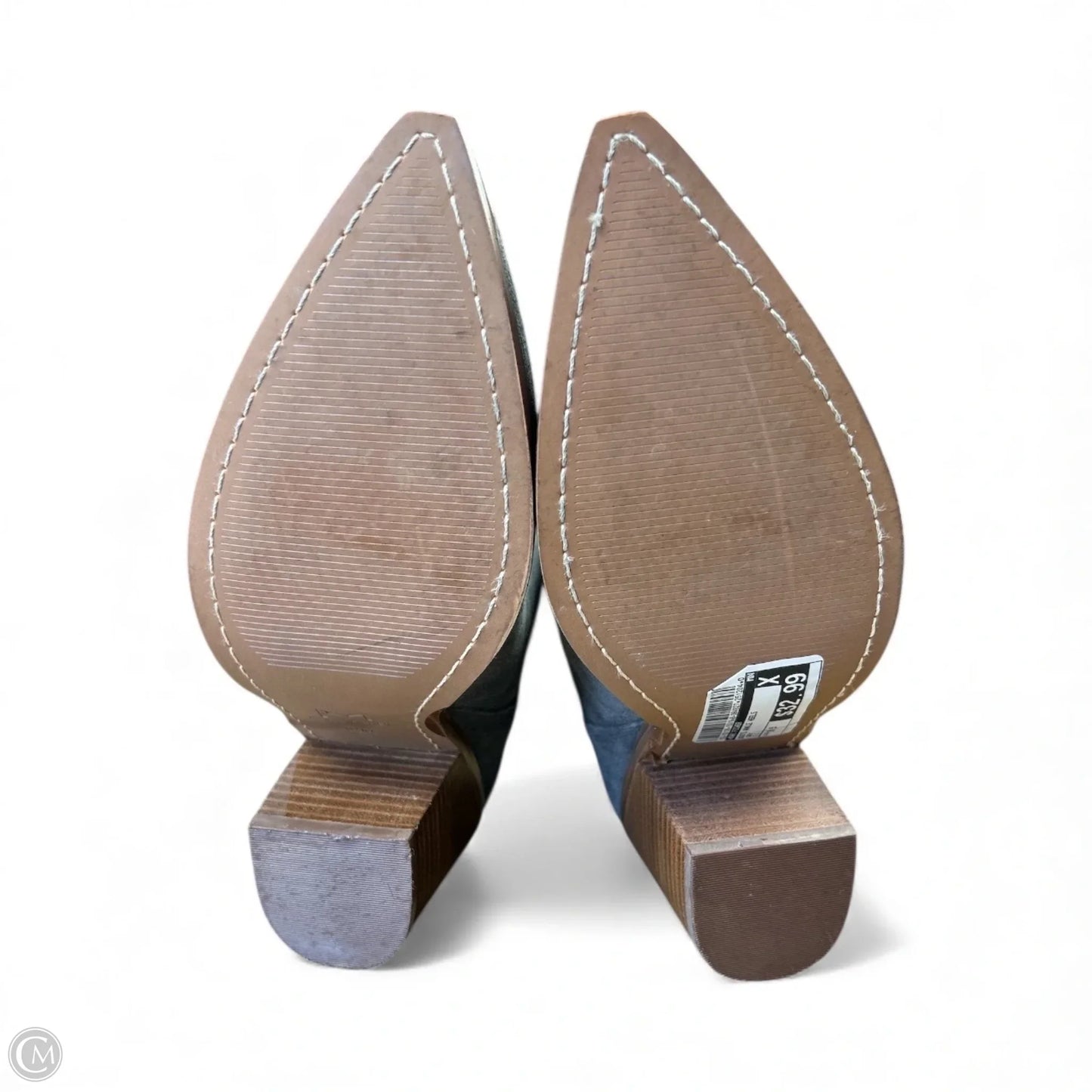 Boots Ankle Heels By Marc Fisher In Grey, Size: 9.5