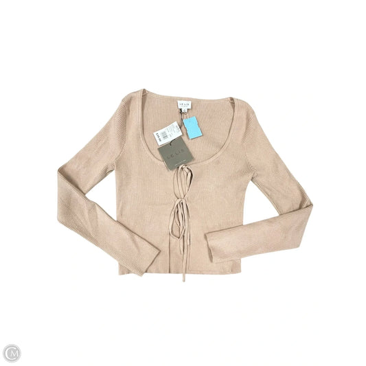 Top Long Sleeve By Le Lis In Tan, Size: S