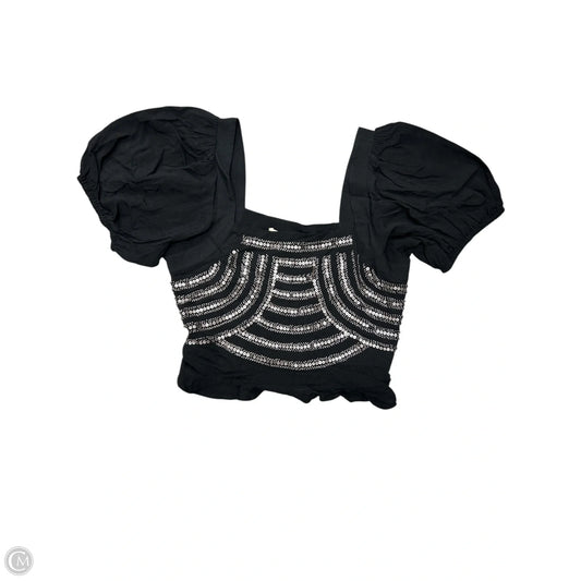 Top Short Sleeve By Saltwater Luxe In Black, Size: S