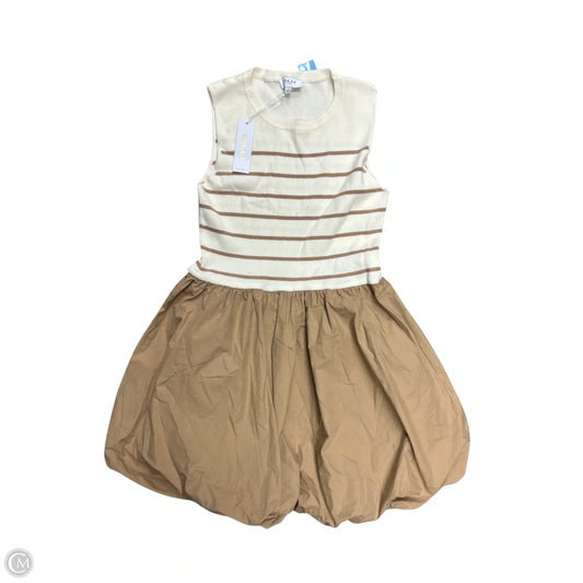 Dress Casual Short By Gilli In Brown & White, Size: L