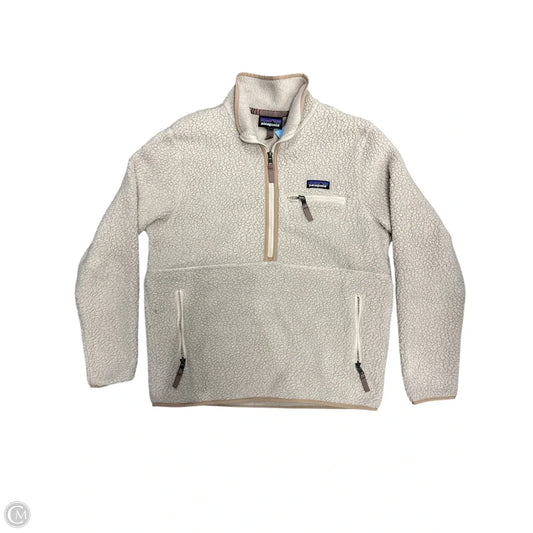 Sweatshirt Collar By Patagonia In Tan, Size: M