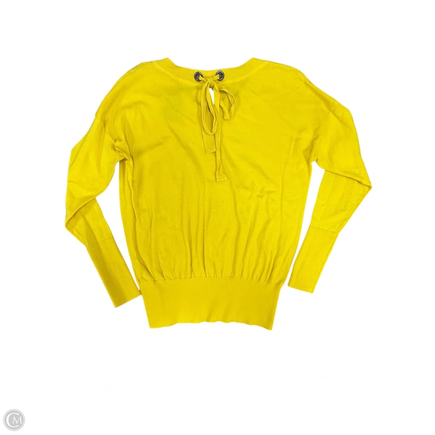 Top Long Sleeve By Cabi In Yellow, Size: S