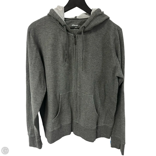 Sweatshirt Hoodie By Eddie Bauer In Grey, Size: Xl