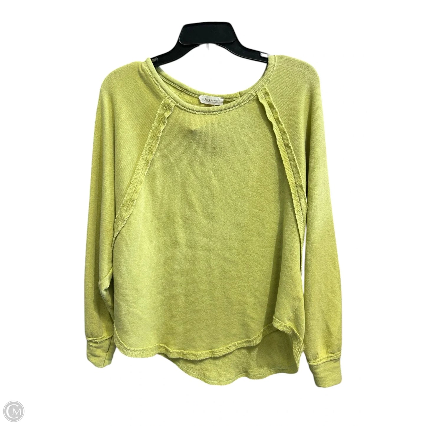 Top Long Sleeve By Bucketlist In Green, Size: S