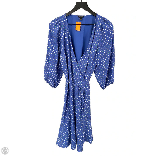 Dress Casual Midi By Ann Taylor In Blue, Size: 12