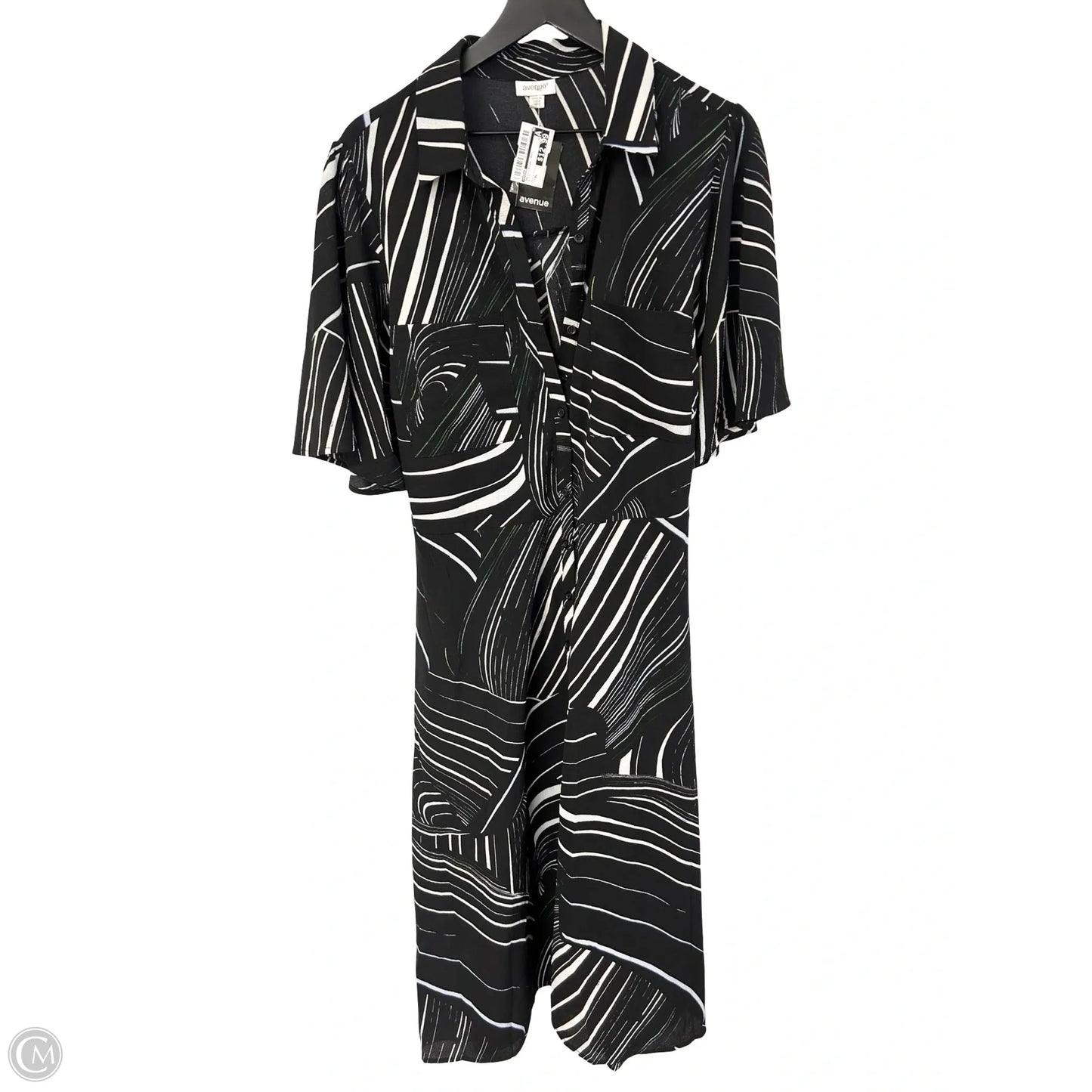 Dress Casual Maxi By Avenue In Black, Size: Xl