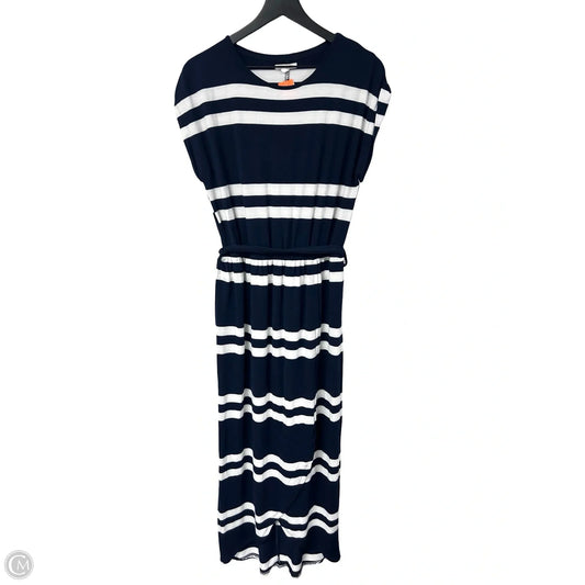 Dress Casual Maxi By Maurices In Blue & White, Size: S