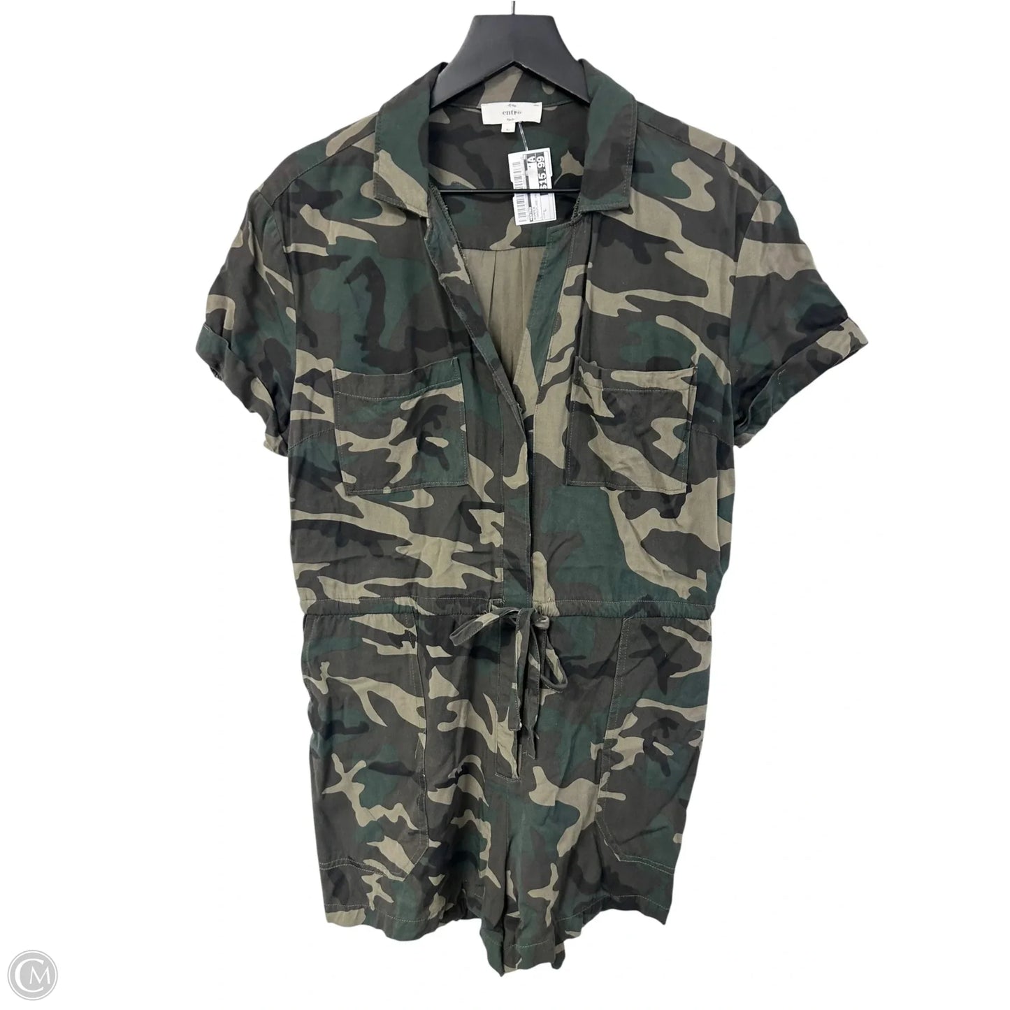 Romper By Entro In Camouflage Print, Size: L