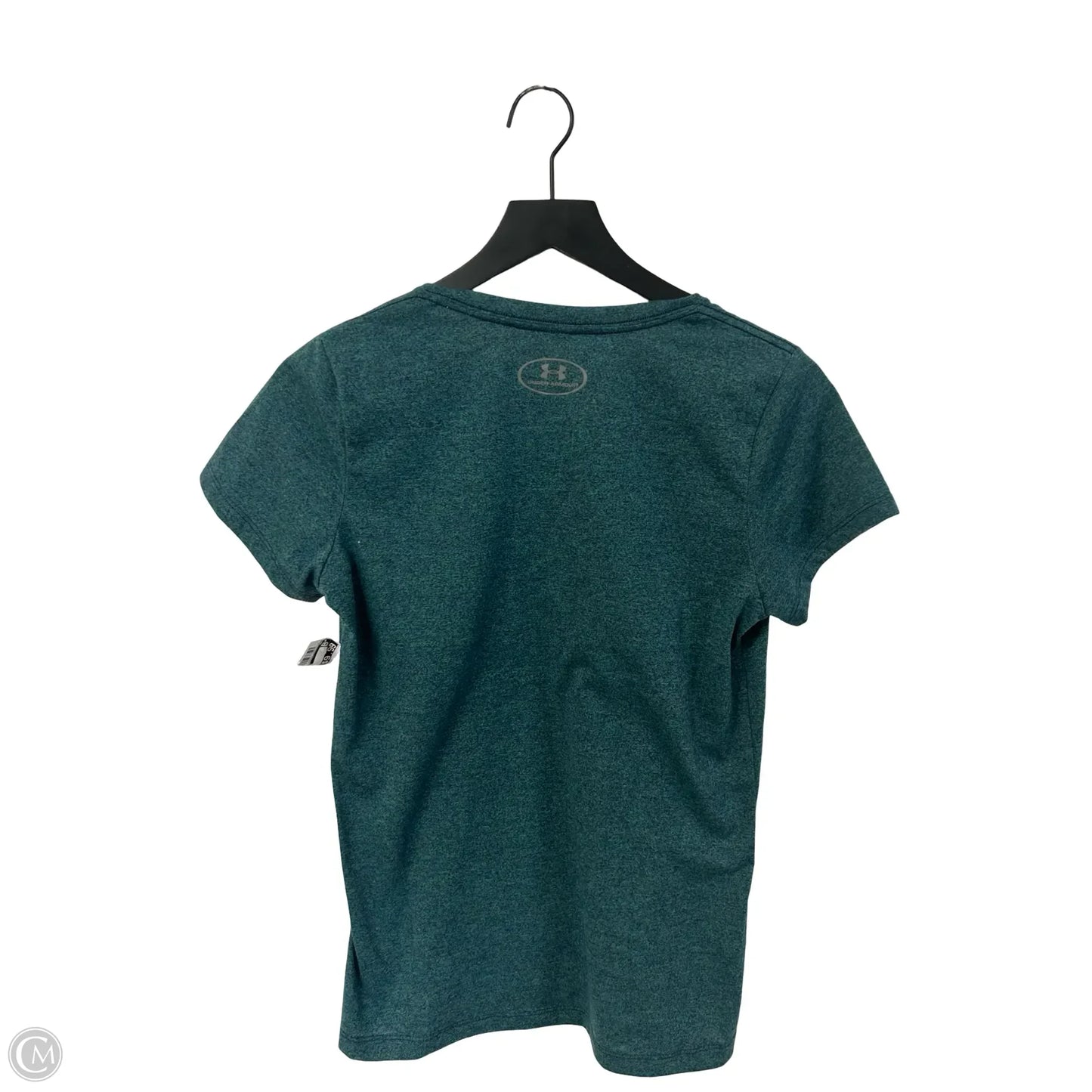 Athletic Top Short Sleeve By Under Armour In Green, Size: S