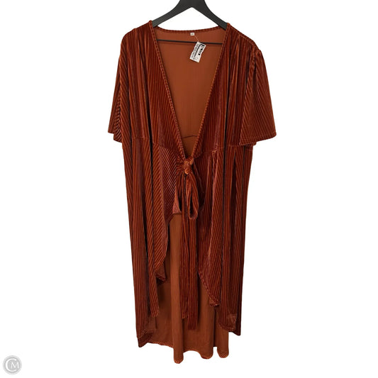 Dress Casual Maxi By Cmf In Orange, Size: 2x