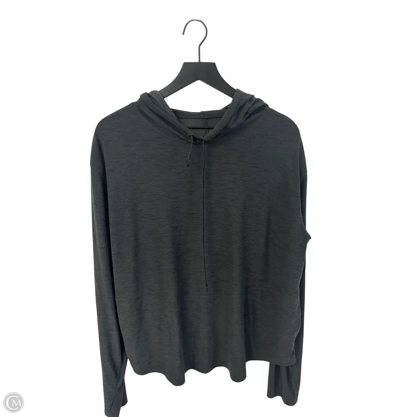 Athletic Top Long Sleeve Hoodie By Old Navy In Grey, Size: Xl