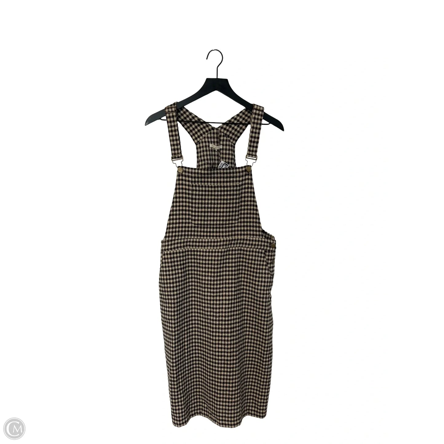 Dress Casual Short By Tea N Rose In Brown & Tan, Size: L
